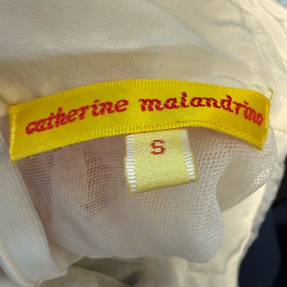 Catherine Malandrino Vintage Cream Floral Embroidered Blouse - Picture 3 of 5